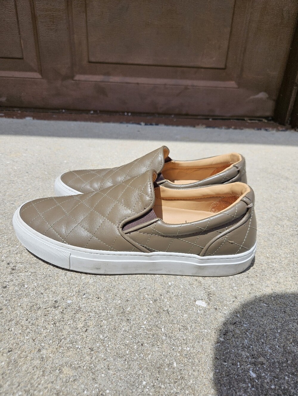 Greats Brooklyn Women 39 EUR 9 US 7 UK Sneaker Brown Leather Slip On Shoe Loafer